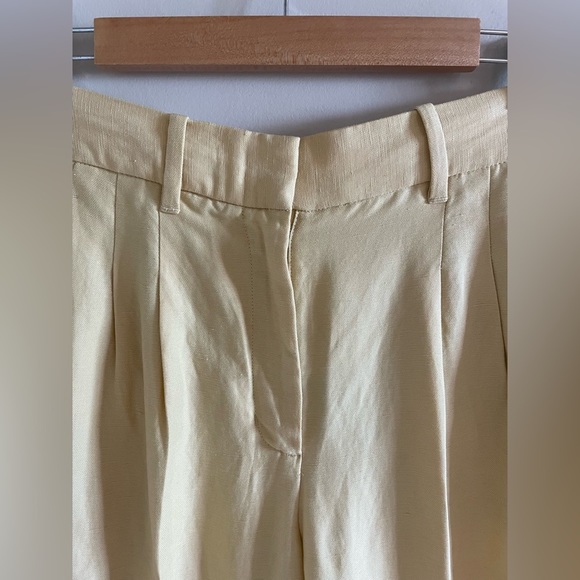 Aritzia Wilfred The Effortless Pant™ Linen Size 2 Wheat - Picture 5 of 11